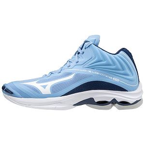 Tenis Para Voleibol Mizuno Wave Lightning Z6 Mid Mujer Blancos/Azules | Mexico-592813